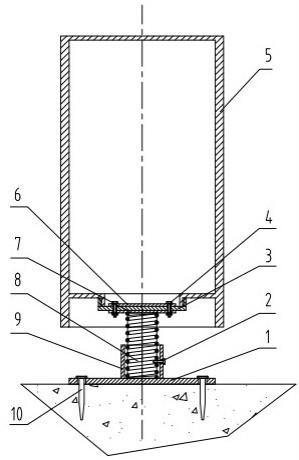 防撞桶设置_防撞桶固定底座设计_防撞桶自动复位装置