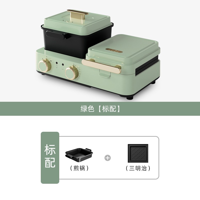 家用小型电热三明治机_三明治早餐机价格优惠_多功能早餐机