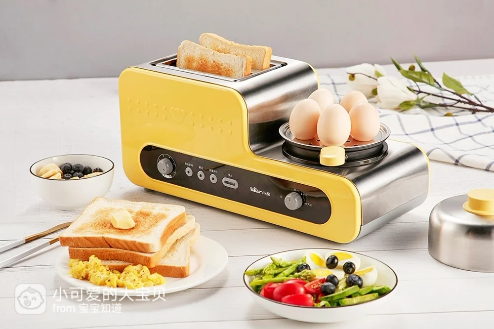 小熊电器多功能早餐机_小熊电热便当带饭神器_小熊早餐机懒人快速早餐