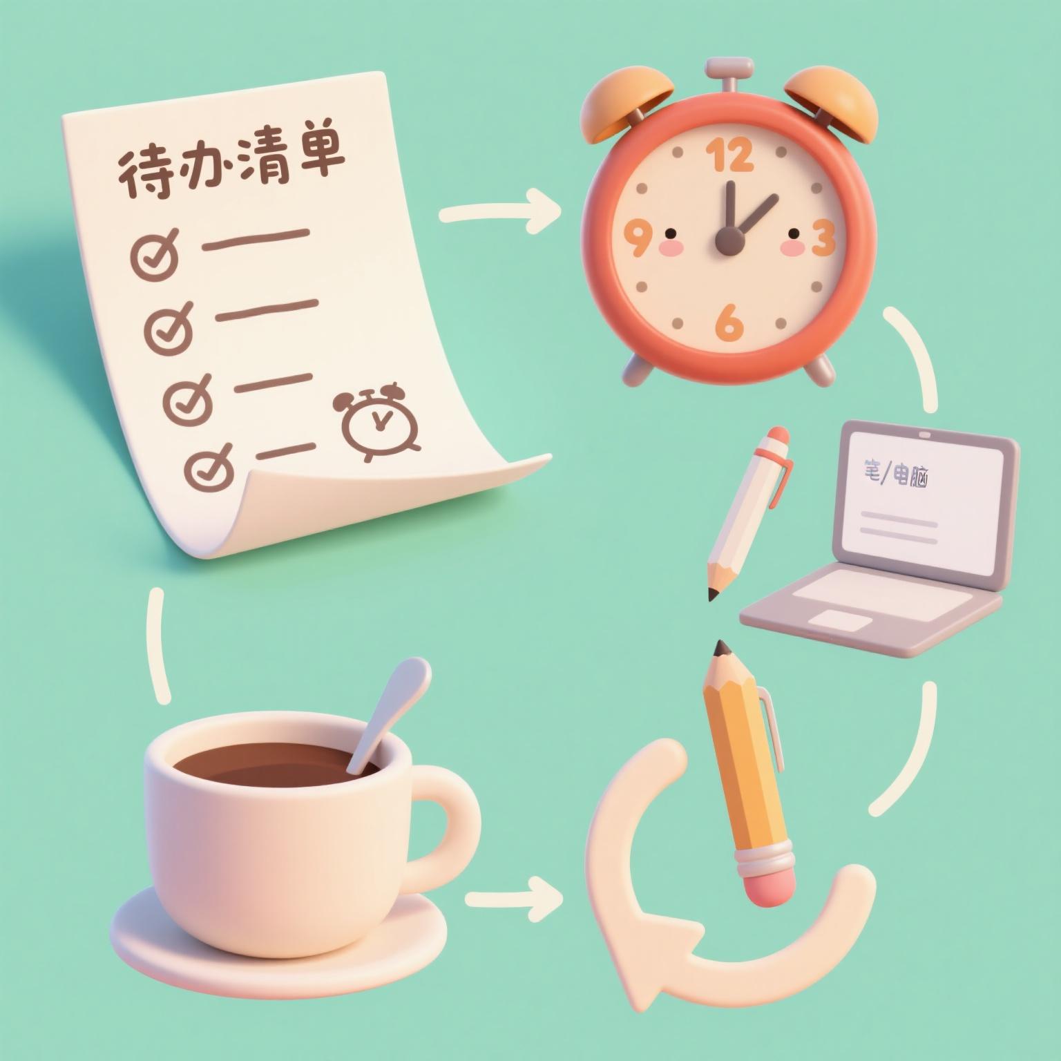 番茄钟app_费曼学习法四象限法组合_番茄工作法时间管理