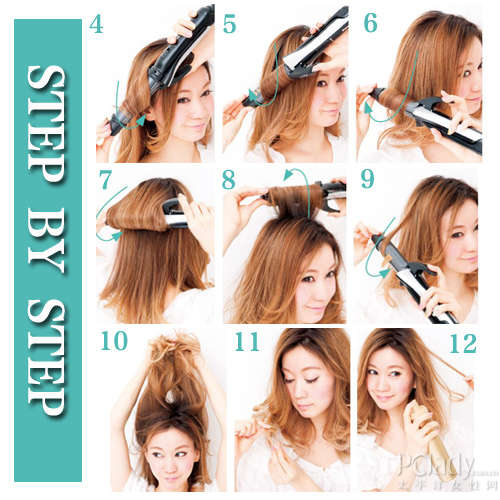 短发卷发棒内扣梨花头_25mm卷发棒短发梨花卷教程_卷发神器选择指南