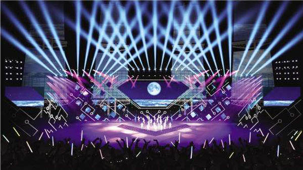 陕西舞美设计_舞台灯控台排列_舞台灯光设计排列方法