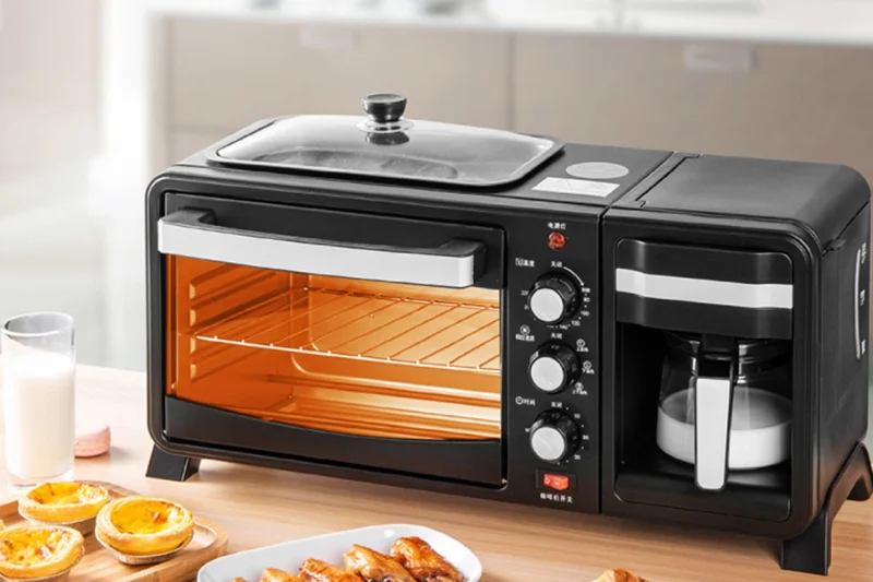 三合一早餐机使用方法_格兰仕三合一早餐机烤面包_多功能早餐机