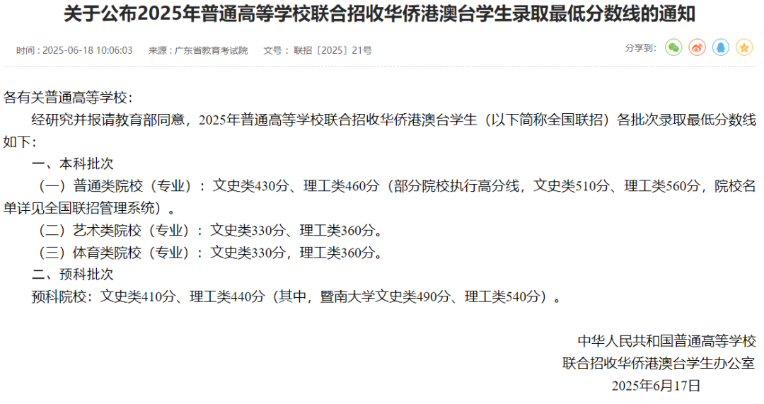 2025华侨生联考录取分数线_华侨生联考_香港DSE考试优势