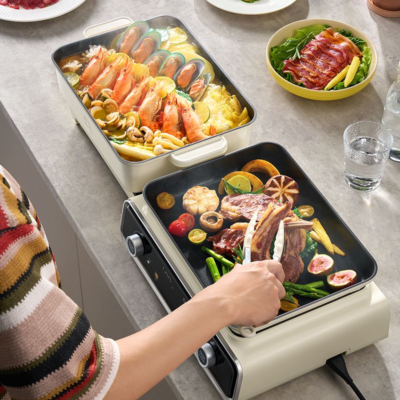 小熊多功能早餐机_小熊电器多功能叠叠锅_折叠收纳多功能锅