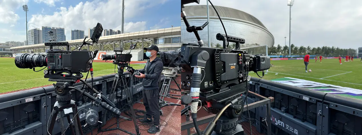 全伺服电影变焦镜头现场应用_讯道摄像机_国产8K讯道摄像机应用