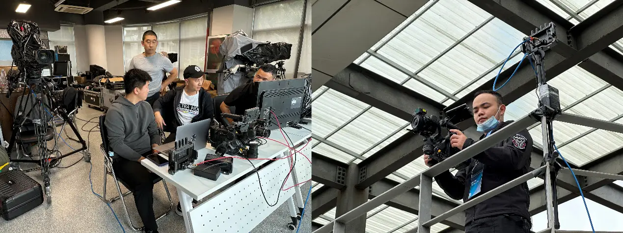 国产8K讯道摄像机应用_全伺服电影变焦镜头现场应用_讯道摄像机