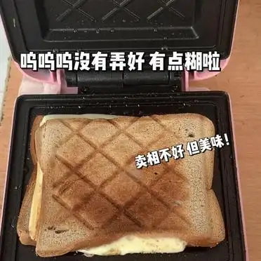 减脂早餐制作_三明治机美味早餐_30元三明治机