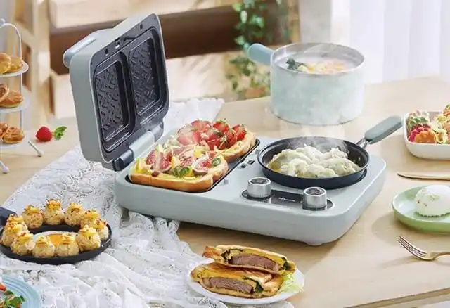 三合一早餐机使用方法_小熊早餐机优惠秒杀_三明治早餐机推荐