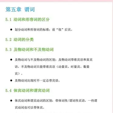 现代汉语知识梳理_谓词句法功能分析_现代汉语语法谓词复习框架