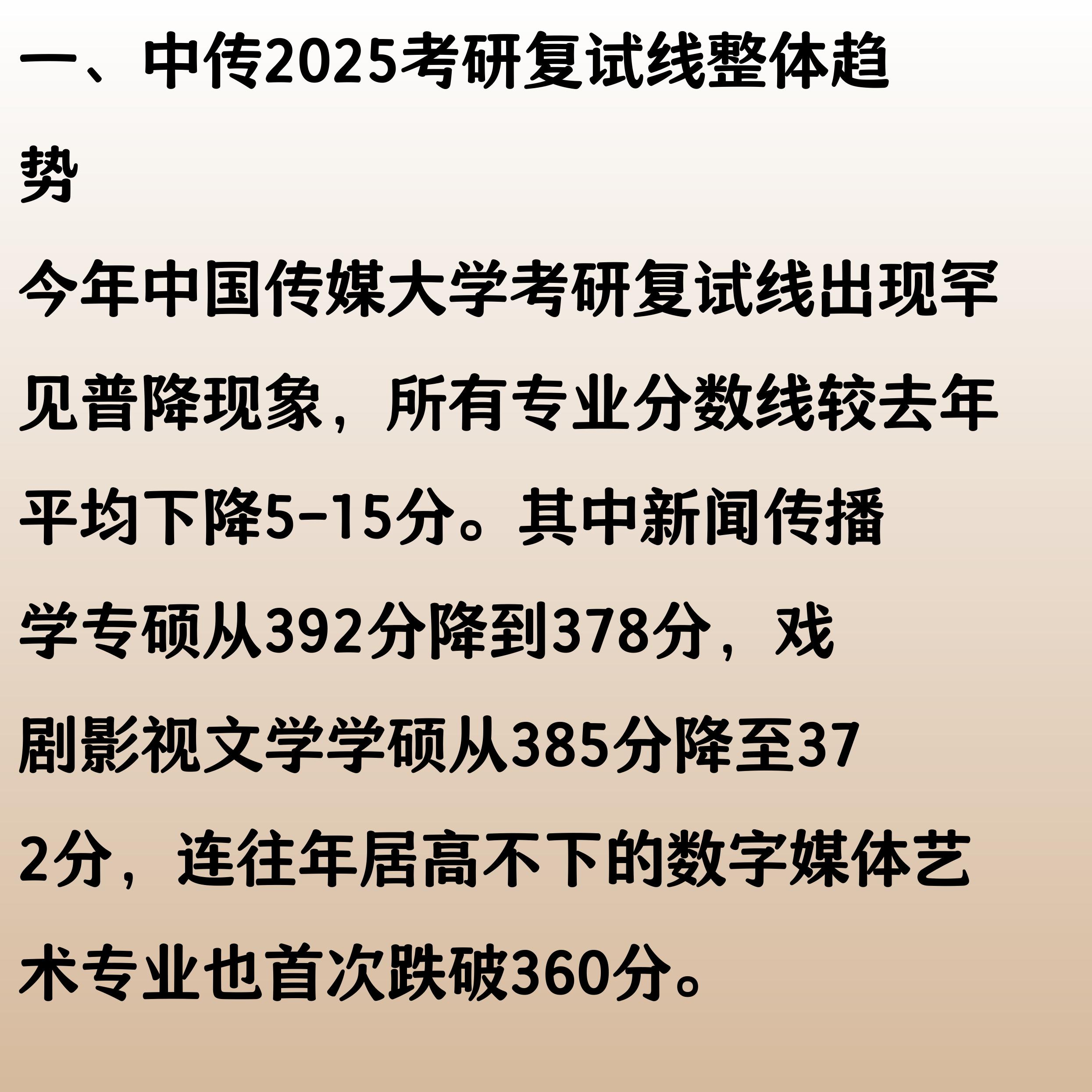 中传播音主持专业分数线_上海大学新闻传播学考研分数线_中传2025考研复试线