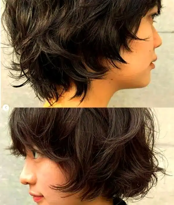 短发造型技巧_卷发棒怎么弄短发好看_蓬松微翘短卷发教程