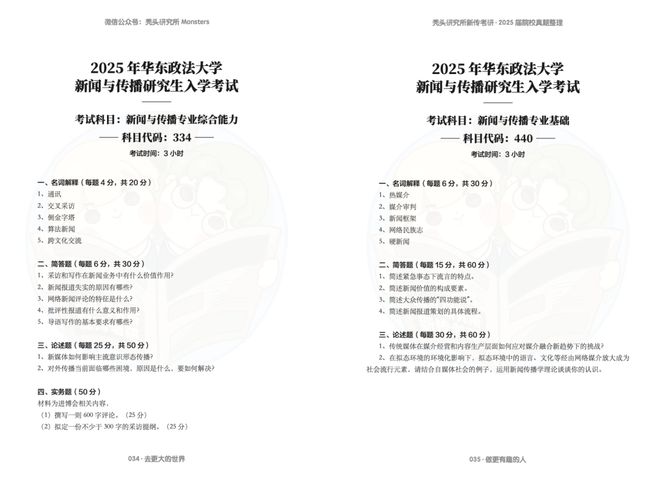 解析中国新闻传播学2025_新传考研题目难度判断_院校真题分析