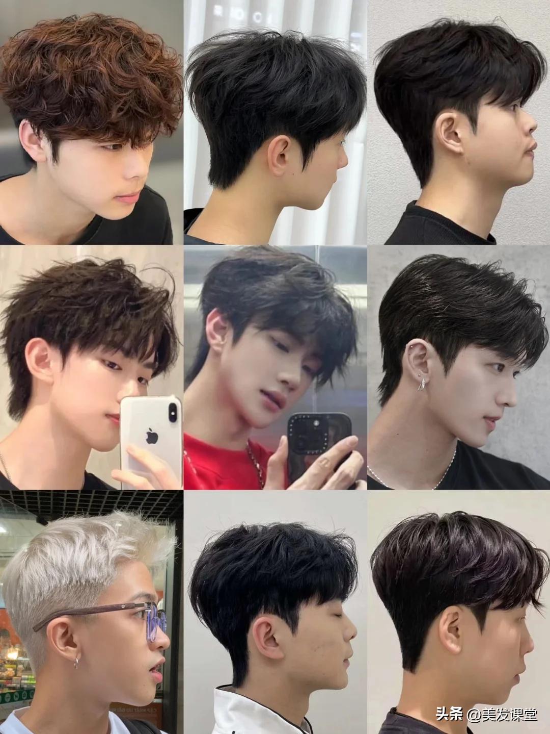 男士烫发技巧_男生用卷发棒做中分_男士短发造型