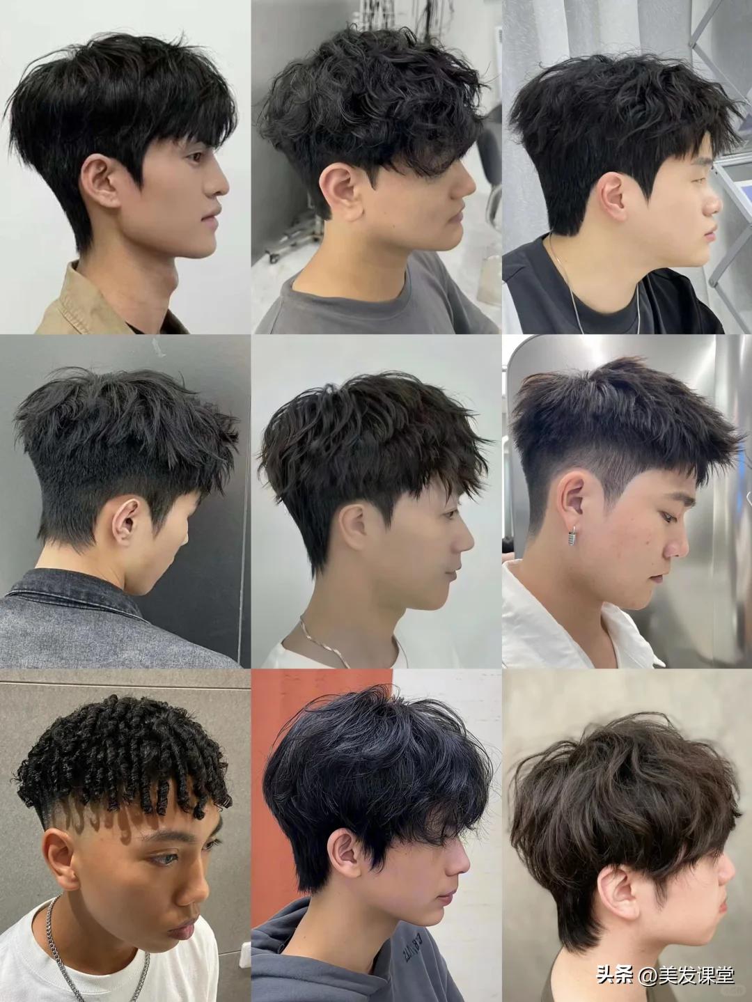 男士烫发技巧_男生用卷发棒做中分_男士短发造型