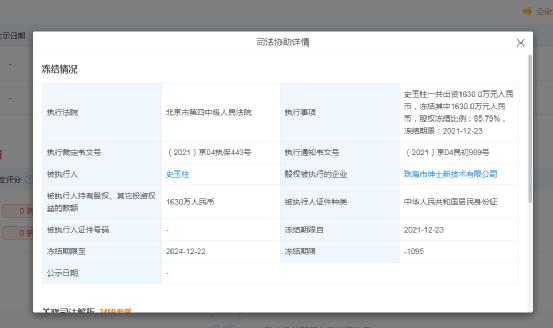 史玉柱创业失败_史玉柱股权冻结原因_史玉柱被冻结股权公司