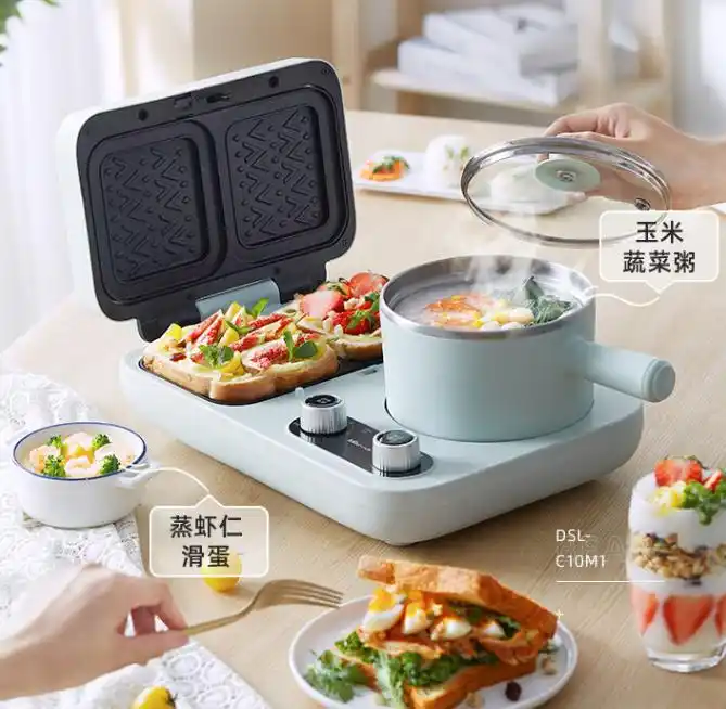 小熊DSL-C10M1三明治机早餐机型号推荐_小熊三明治机推荐购买排名_小熊电器多功能早餐机