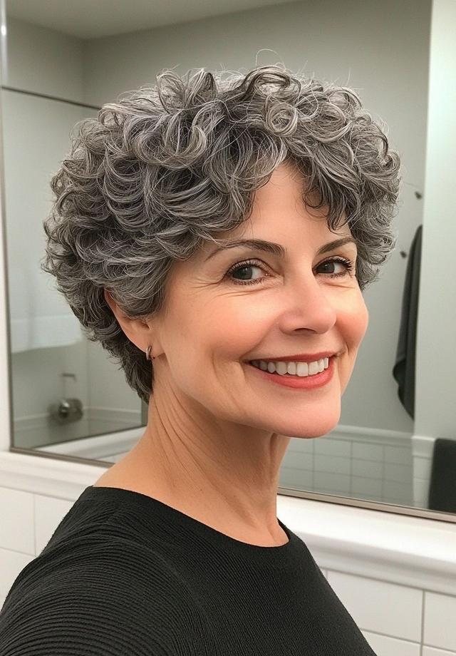 短发卷发教程_卷发技巧分享_38mm卷发棒效果