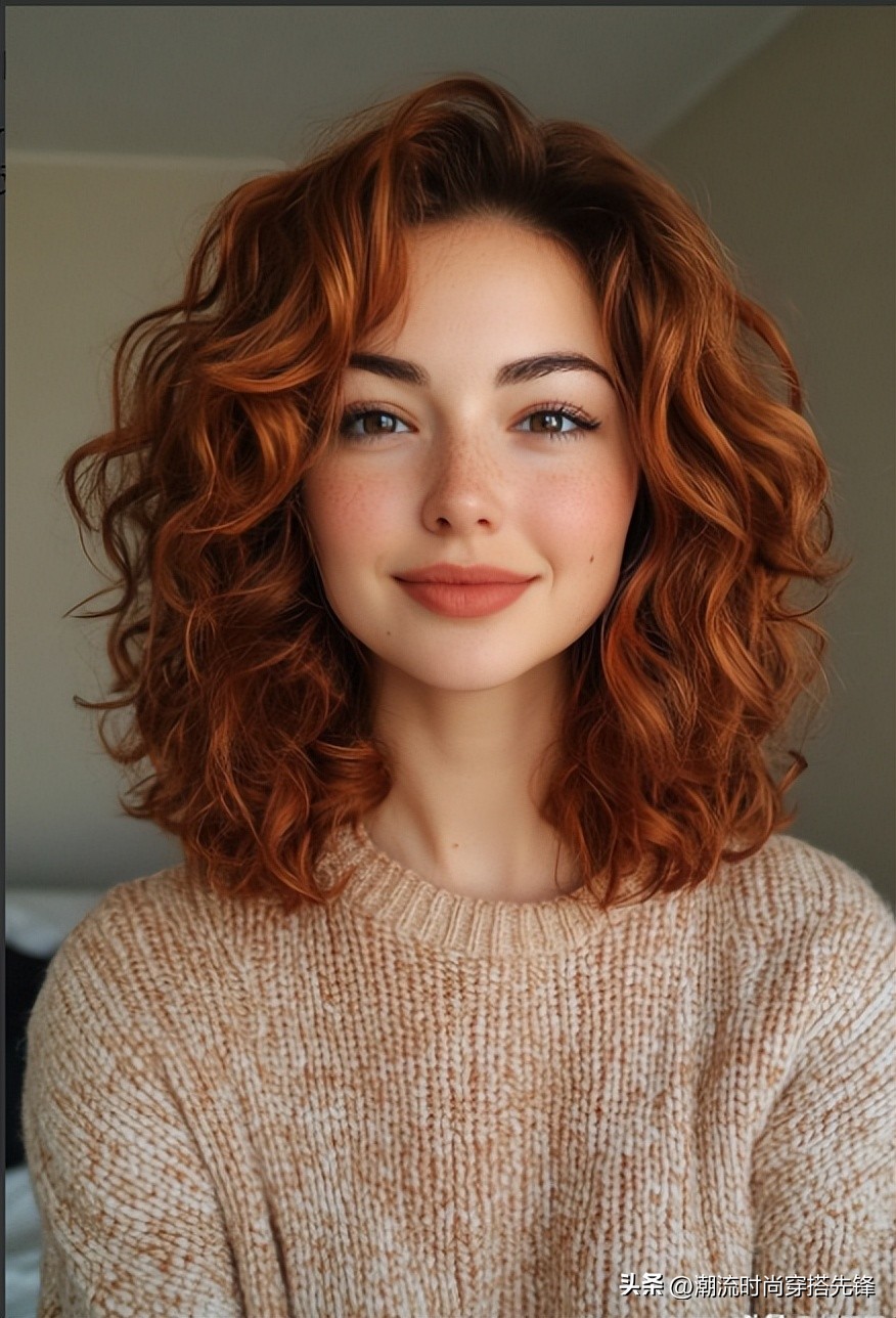 颜值加速器_短款卷发_空气刘海卷发棒直径