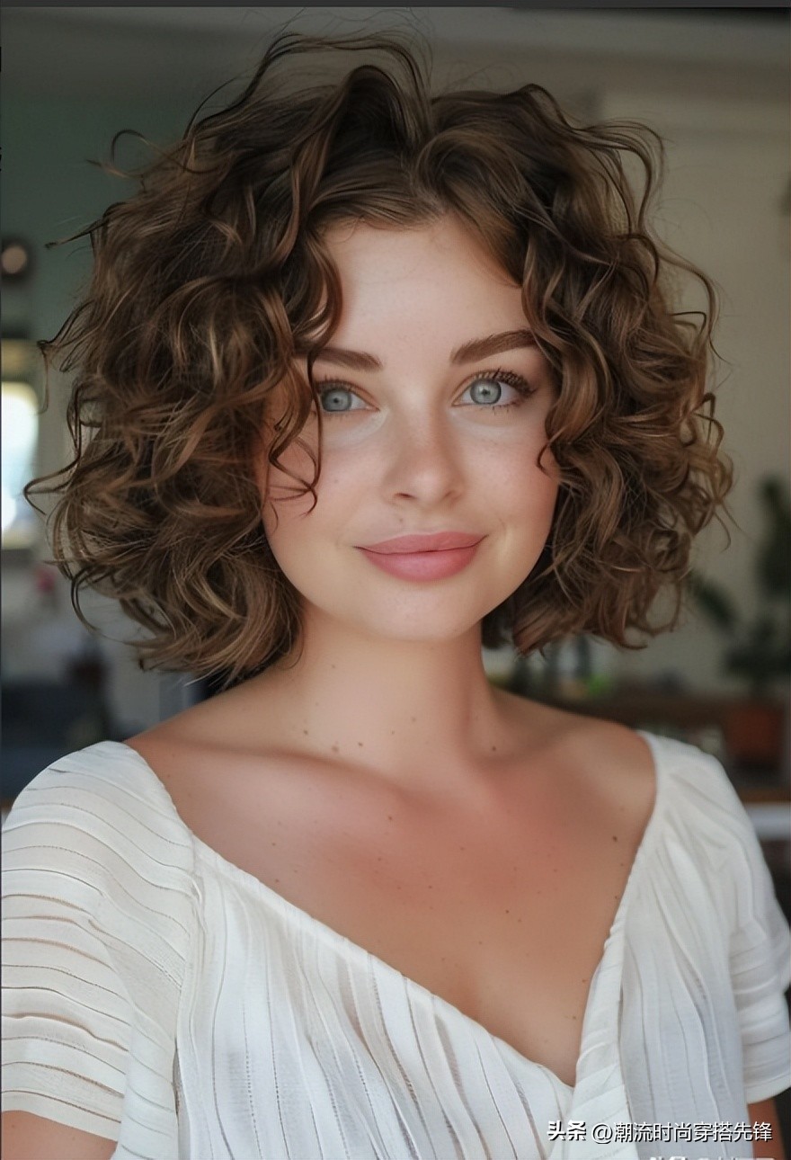 颜值加速器_短款卷发_空气刘海卷发棒直径