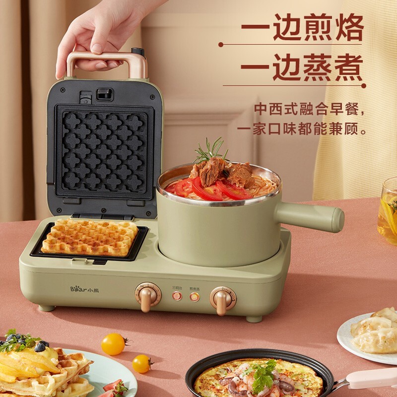 小熊三明治机好用吗_小熊早餐机推荐_三明治机美味早餐