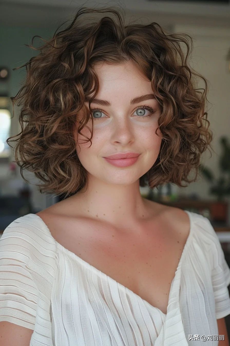 短款卷发风格解析_发色搭配技巧_卷发棒怎么卷头发图解