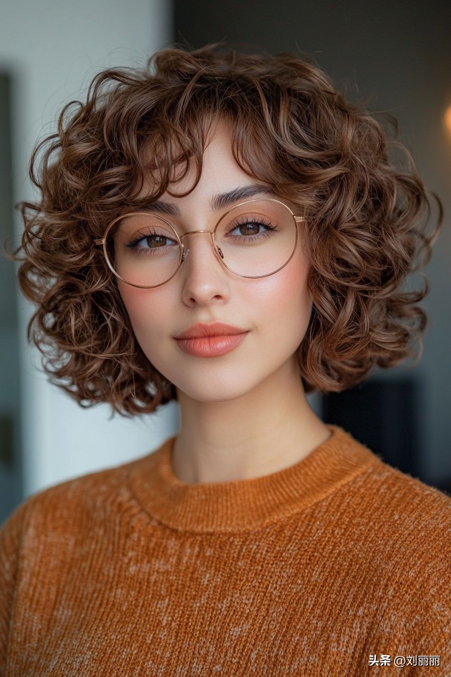 短款卷发风格解析_发色搭配技巧_卷发棒怎么卷头发图解