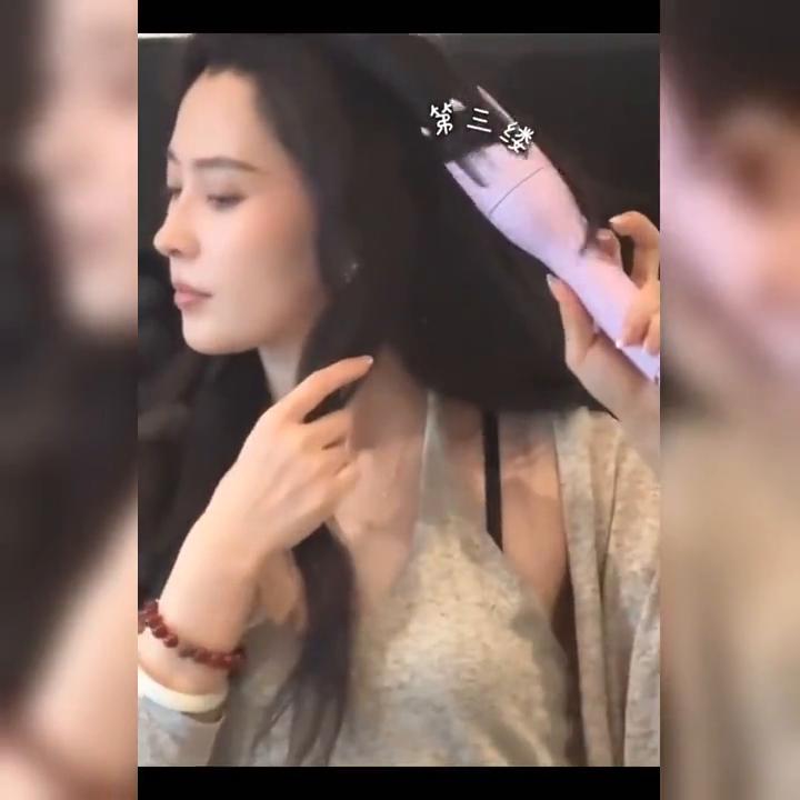 日常卷发教程_半齿轮卷发棒使用方法_卷发棒怎么卷头发图解