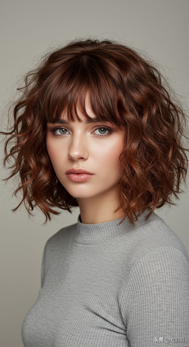 脸型优化短款卷发_卷发棒怎么卷头发图解_短款卷发风格适配