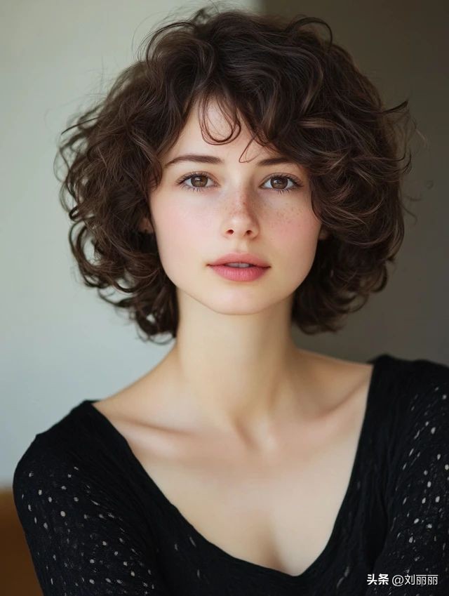 卷发棒怎么卷头发图解_短款卷发风格适配_脸型优化短款卷发