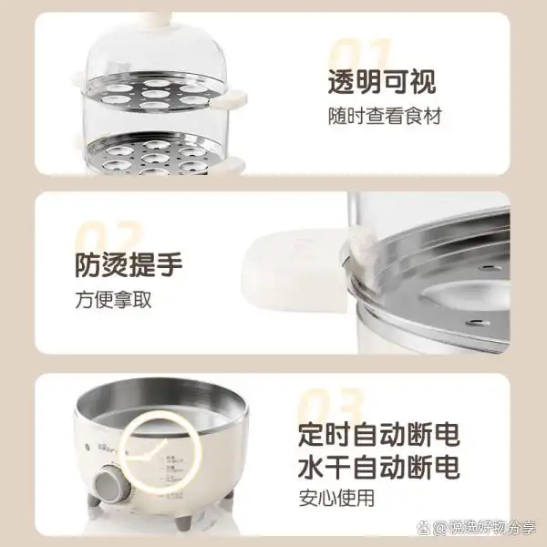 智能蒸蛋器家用_小熊多功能早餐机_蒸早餐小工具
