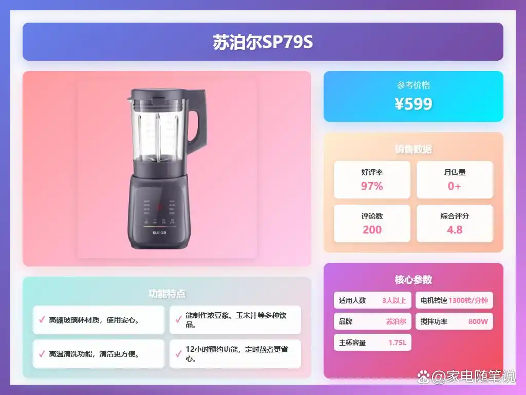 苏泊尔多功能破壁机怎么样好用吗_苏泊尔最新款破壁机_苏泊尔破壁机推荐型号