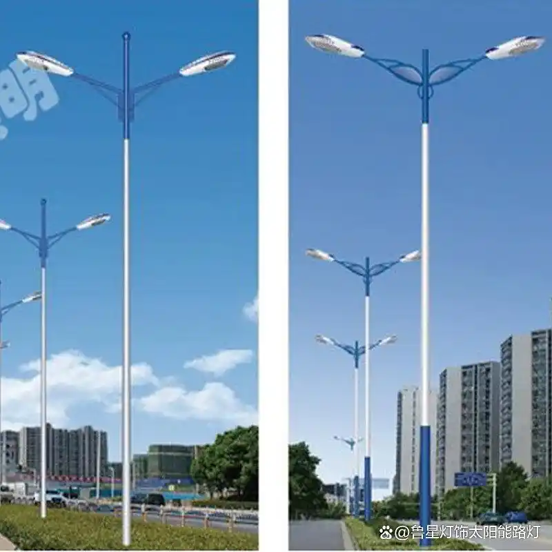 太阳能路灯基坑浇筑_大路灯安装_道路太阳能路灯安装步骤