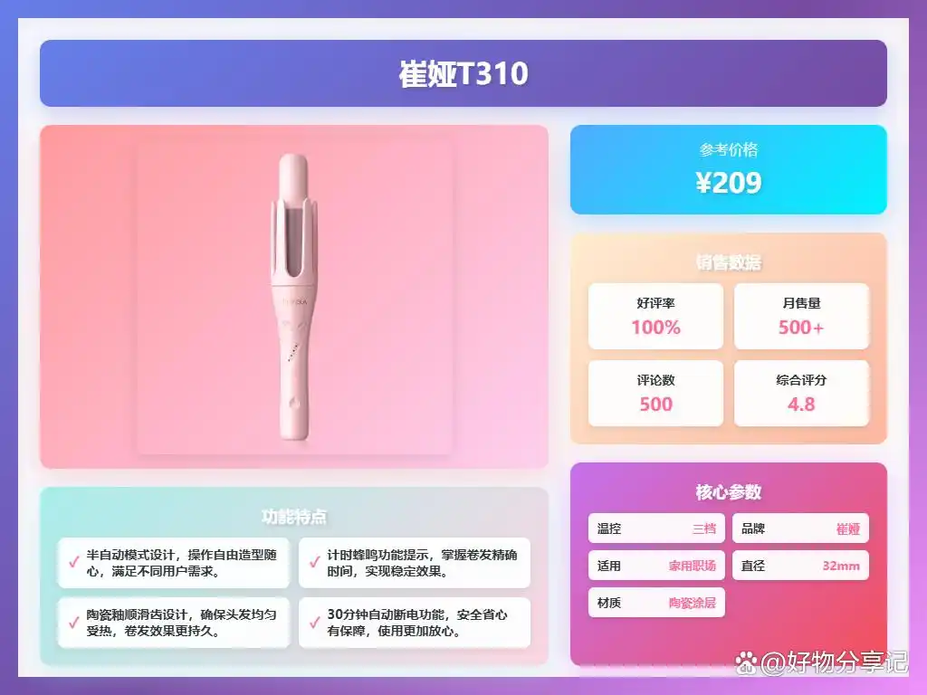 负离子卷发棒哪个牌子好用_蛋卷卷发棒哪种好_负离子卷发棒推荐品牌型号