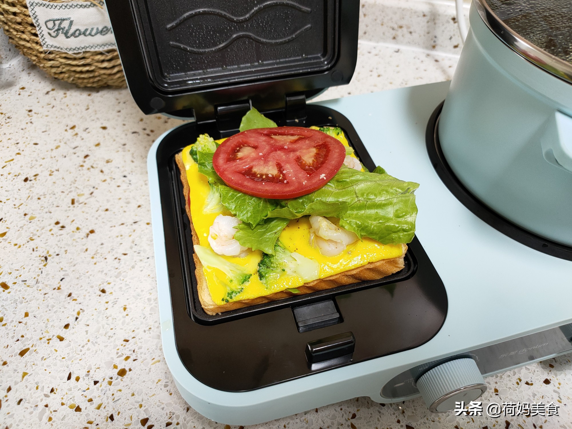 早餐机做三明治_三明治机早餐机_快手营养三明治早餐做法