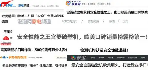 十大破壁机品牌排名_破壁机哪个牌子好_破壁机哪个牌子好