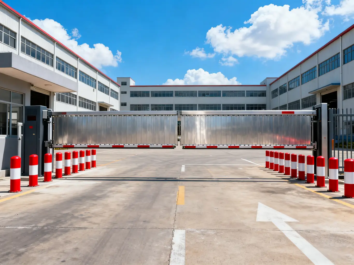 防撞柱厂家_车间安全规划_智能防撞系统_防撞桶布局