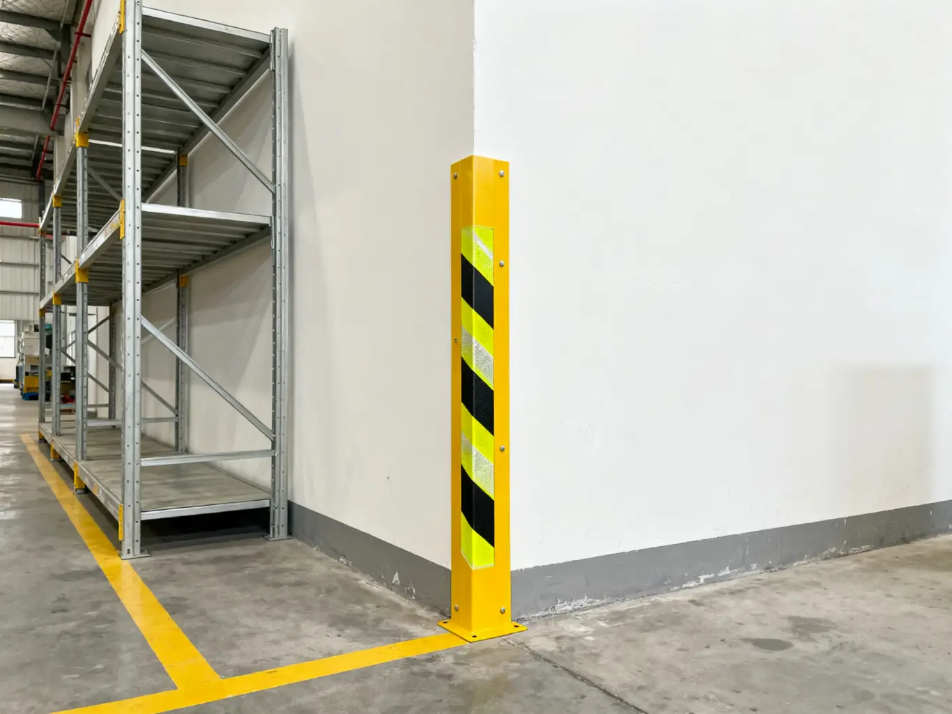 防撞桶布局_防撞柱厂家_车间安全规划_智能防撞系统