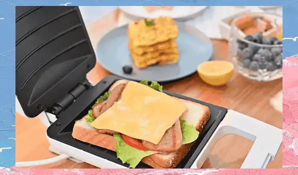 Pinlo三明治机迷你早餐神器_理想早餐吐司荷包蛋火腿片_三明治机早餐机