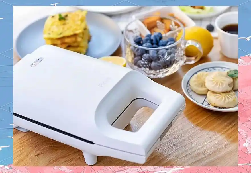 Pinlo三明治机迷你早餐神器_三明治机早餐机_理想早餐吐司荷包蛋火腿片