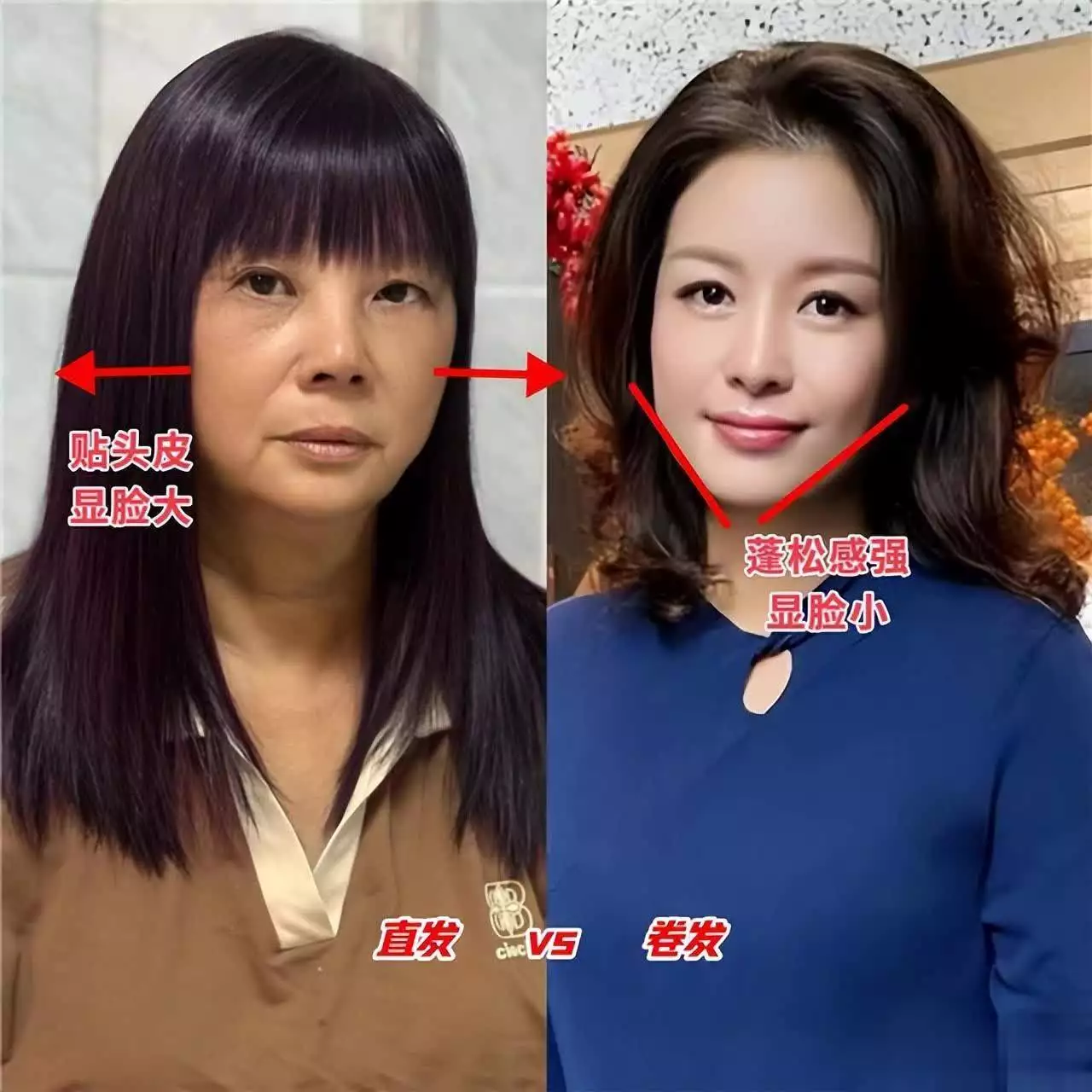 直发与卷发气质对比_卷发棒和卷发器的区别_卷发显年轻秘诀