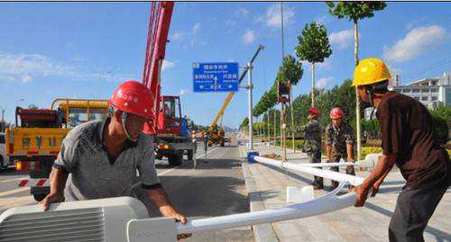 绝缘测试路灯安装_Led路灯安装流程_大路灯如何安装