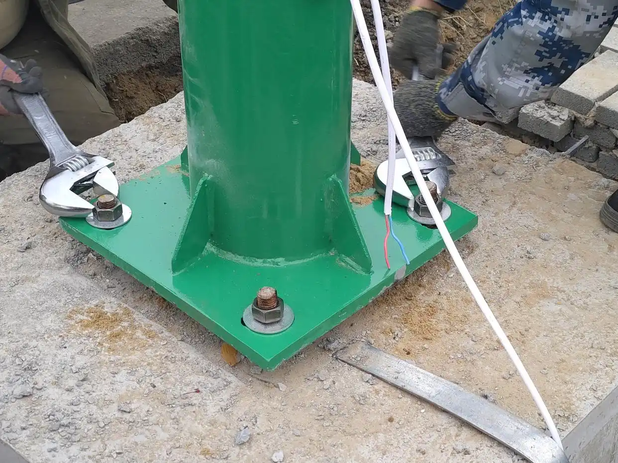 路灯施工步骤_路灯安装顺序_大路灯怎么安装