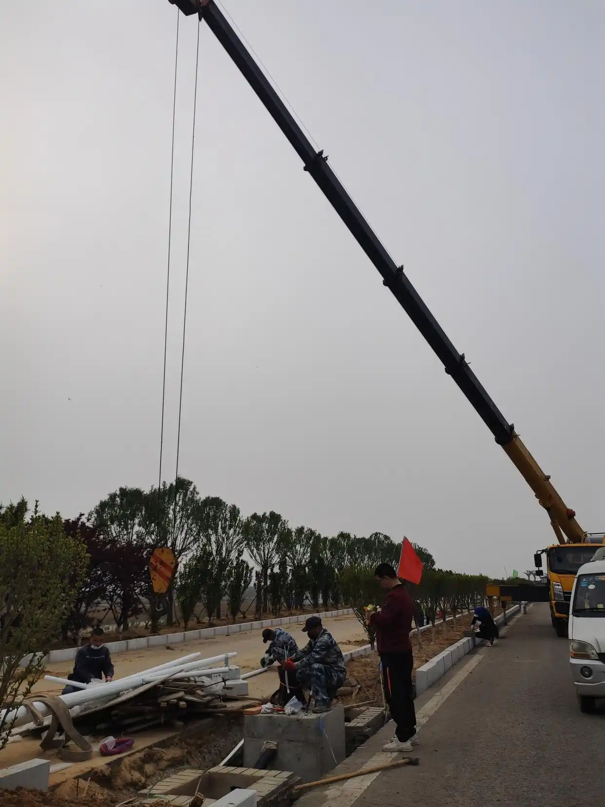 路灯安装顺序_大路灯怎么安装_路灯施工步骤