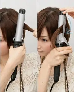 齐肩短发卷发教程_短发卷发技巧_如何使用卷发棒卷发步骤图解