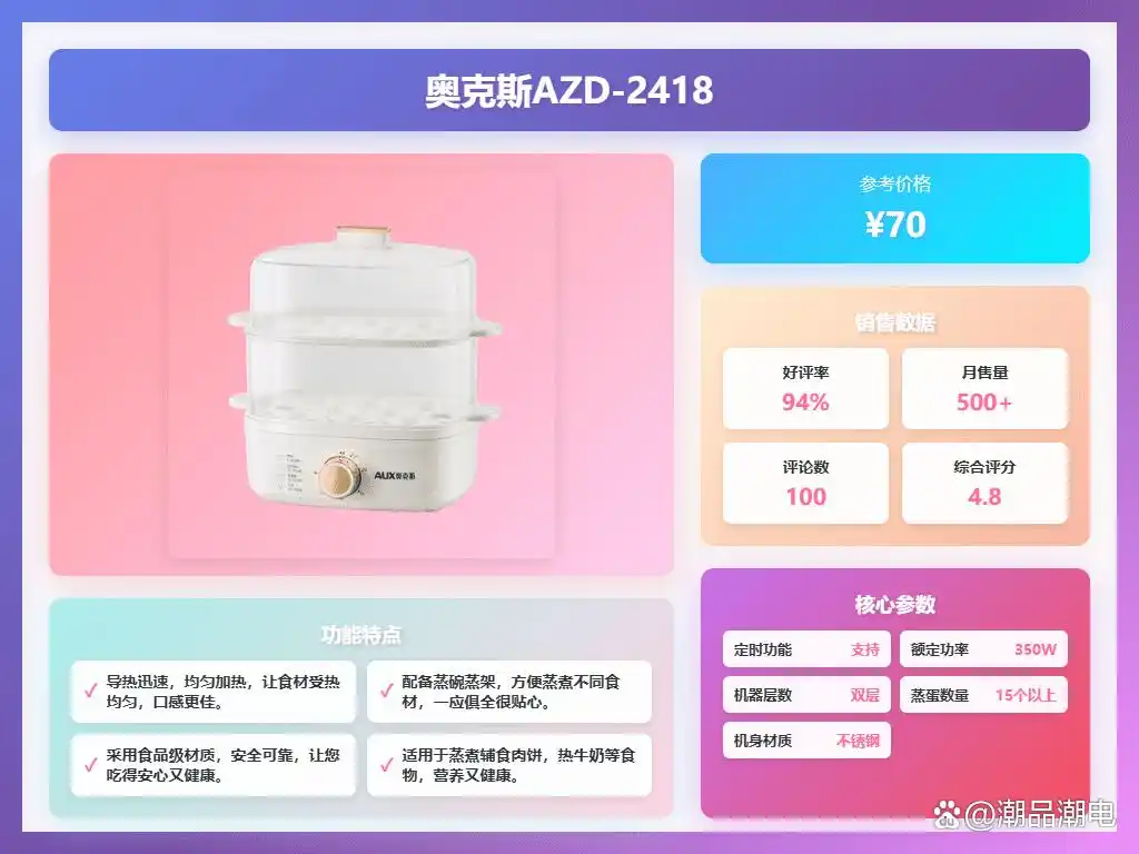 煮蛋器品牌推荐_早餐机煮蛋器价格_性价比高煮蛋器型号