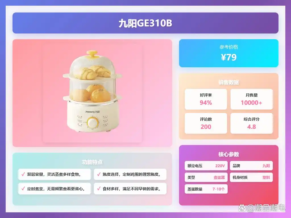 性价比高煮蛋器型号_早餐机煮蛋器价格_煮蛋器品牌推荐