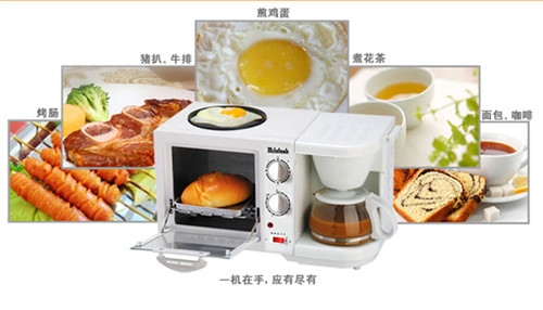 早餐机烤箱使用方法_早餐机使用步骤_三合一早餐机使用方法